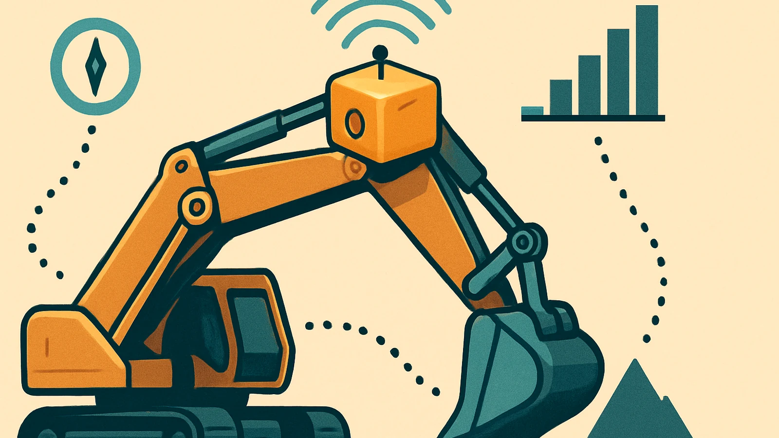 📡 Signal｜Gravis Robotics に2億ドルが入った——作るのは新しい重機ではなく、いまある重機の屋根に載せる箱だのイメージ